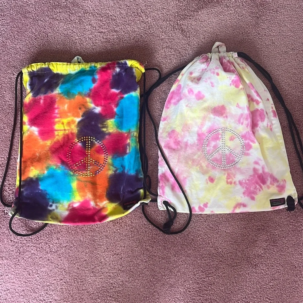 UNDEE BANDZ Drawstring Bags Set of 2 Tie Dye Y2K